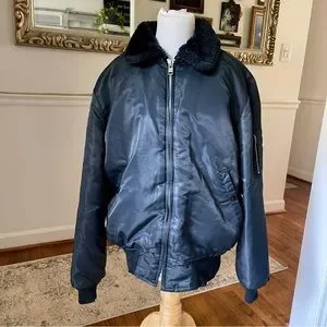 ジャケット・アウター 80S Vintage Fur Jacket Vintage | Jackets & Coats | Mens Timber King Navy Blue Full